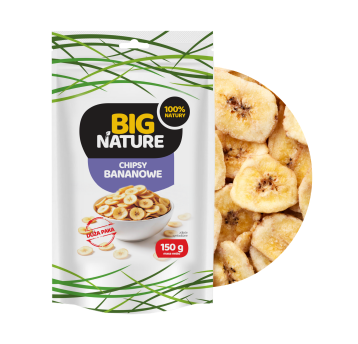 Chipsy bananowe 150g Duża Paka
