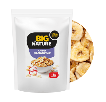 Chipsy bananowe 1kg Duża Paka