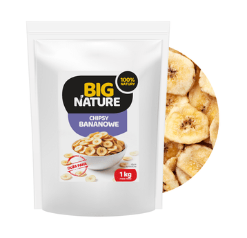 Chipsy bananowe 1kg Duża Paka