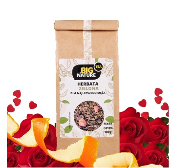 Herbata zielona DLA NAJLEPSZEGO MĘŻA 100g