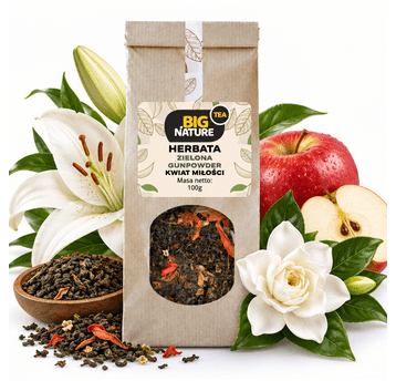 Herbata zielona GUNPOWDER KWIAT MIŁOŚCI 100g