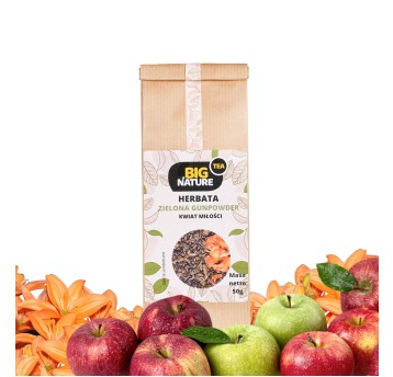 Herbata zielona GUNPOWDER KWIAT MIŁOŚCI 50g