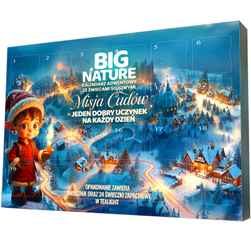 Kalendarz Adwentowy ze świeczkami sojowymi "Misja cudów"