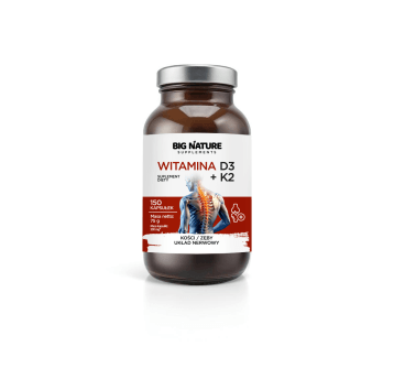 Kapsułki D3 + K2 150 szt-75g SUPLEMENT DIETY
