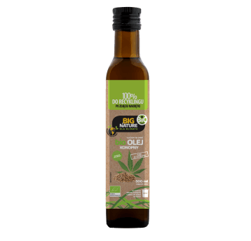 Olej konopny BIO tłoczony na zimno 500ml