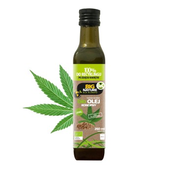 Olej Konopny tłoczony na zimno BIO 250ml