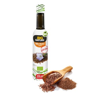 Olej Lniany tłoczony na zimno BIO 375ml