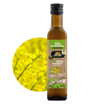 Olej rzepakowy tłoczony na zimno BIO 500ml
