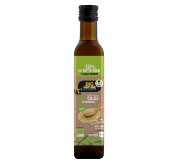 Olej sezamowy BIO tłoczony na zimno 500ml