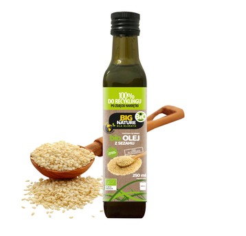 Olej sezamowy tłoczony na zimno BIO 250ml