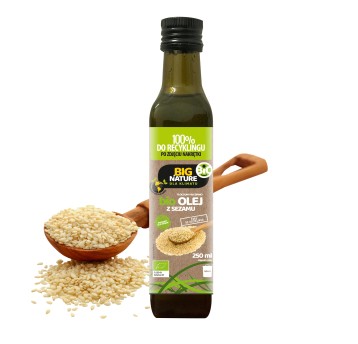 Olej sezamowy tłoczony na zimno BIO 250ml