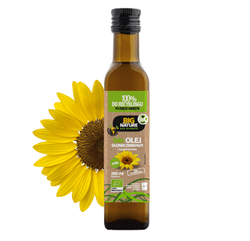 Olej słonecznikowy tłoczony na zimno bio 250ml
