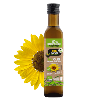 Olej słonecznikowy tłoczony na zimno bio 250ml