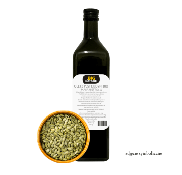 OLEJ Z PESTEK DYNI BIO TŁOCZONY NA ZIMNO 1L