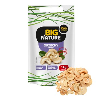 Orzechy nerkowca 1kg Połówki Duża Paka