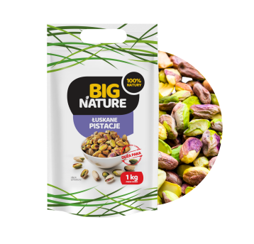 Pistacje łuskane niesolone 1kg Duża Paka