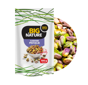 Pistacje łuskane niesolone 500g Duża Paka