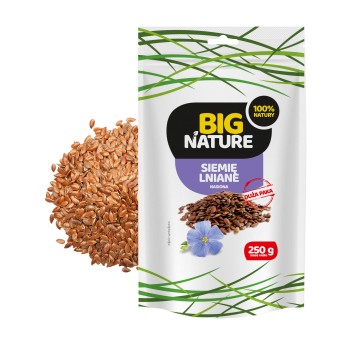 Siemię lniane ziarno 250g Duża Paka