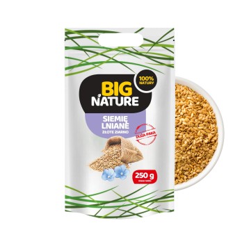 Siemię lniane ZŁOTE ziarno 250g Duża Paka