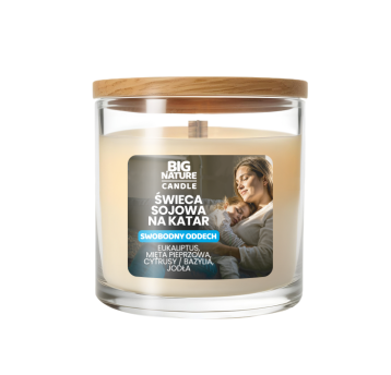Świeca soj. katar SWOBODNY ODDECH 225g