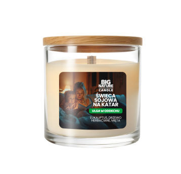 Świeca soj. katar ULGA W ODDECHU 155g