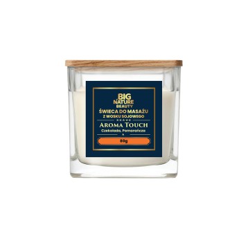Świeca soj. masaż CZEKOLADA-POMARAŃCZA 80g