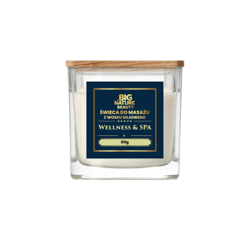Świeca soj. masaż WELLNESS i SPA 80g