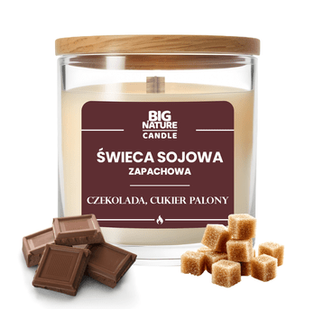 Świeca soj. zap. CZEKOLADA-CUKIER PALONY 225