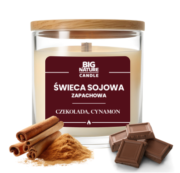Świeca soj. zap. CZEKOLADA-CYNAMON 225g