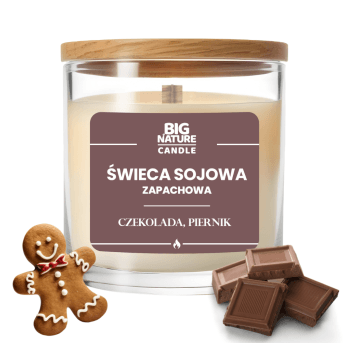 Świeca soj. zap. CZEKOLADA-PIERNIK 155g