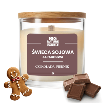 Świeca soj. zap. CZEKOLADA-PIERNIK 225g