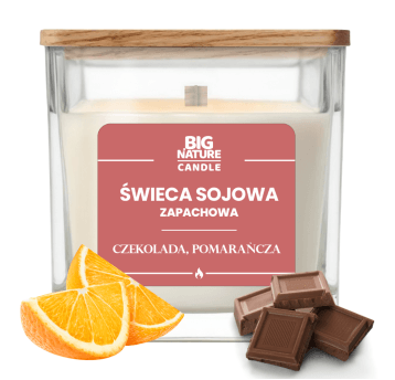 Świeca soj. zap. CZEKOLADA-WANILIA 220g