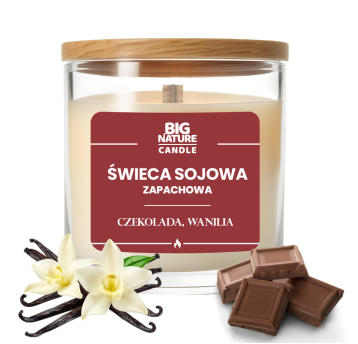 Świeca soj. zap. CZEKOLADA-WANILIA 225g