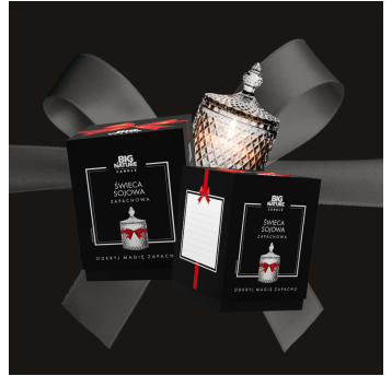Świeca soj. zap. insp. BLACK OPIUM 115g PREZENT
