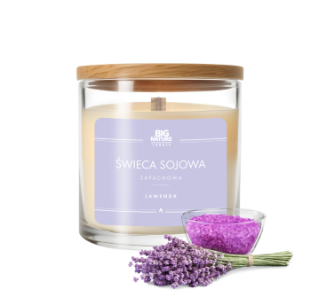 Świeca soj. zap. LAWENDA 215g
