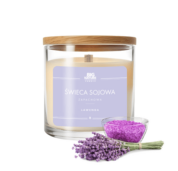 Świeca soj. zap. LAWENDA 215g