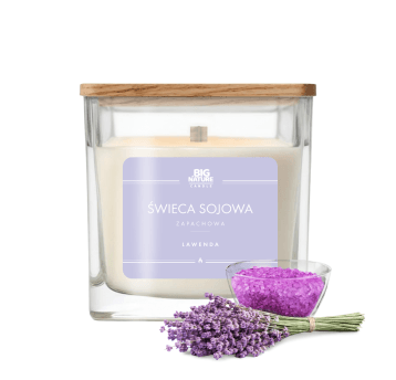 Świeca soj. zap. LAWENDA 450g