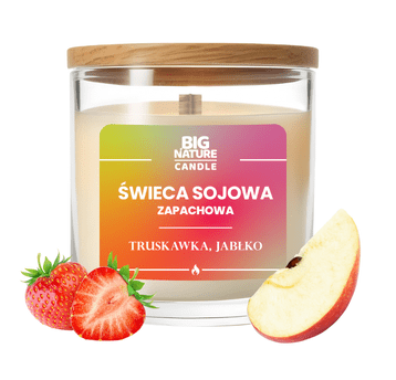 Świeca soj. zap. TRUSKAWKA-JABŁKO 225g