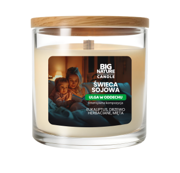 Świeca soj. zap. ULGA W ODDECHU 155g