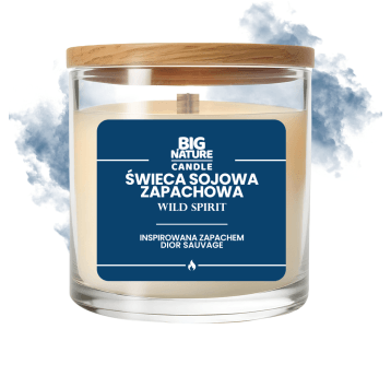 Świeca soj. zap. WILD SPIRIT (insp. Dior S.) 150g