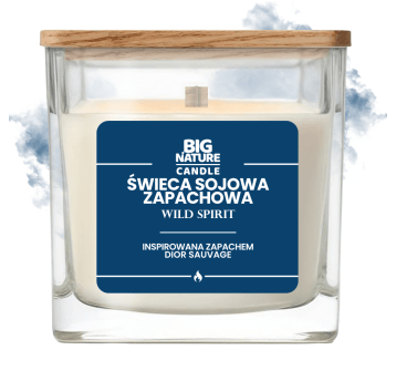 Świeca soj. zap. WILD SPIRIT (insp. Dior S.) 450g