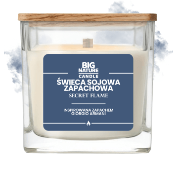 Świeca sojowa SECRET FLAME (inspiracja zap. Giorgio Armani) 505g