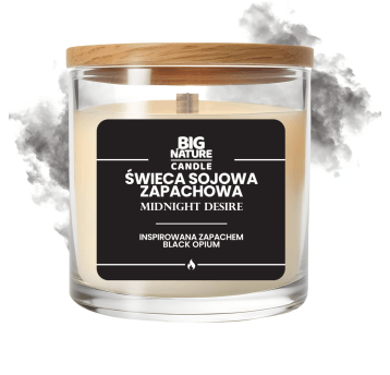 Świeca sojowa zap. insp. BLACK OPIUM 215g
