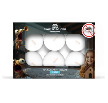 Świeczki soj. zap. teal. komary/meszki HOME 60g