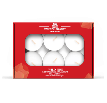 Świeczki soj. zap. teal. WILD FIRE/Red Diesel 60g