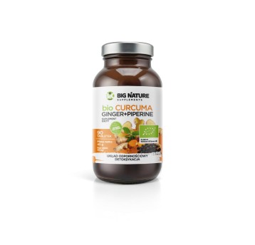 Tabletki Curcuma Ginger Piperine BIO 90 szt-45g