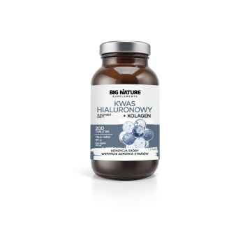 Tabletki Kwas hialuronowy+Kolagen 200 szt-80g