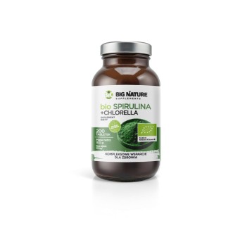 Tabletki Spirulina+Chlorella BIO 200 szt-100g