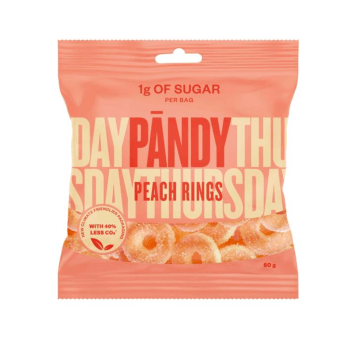 Żelki Pandy Peach Rings 50 g