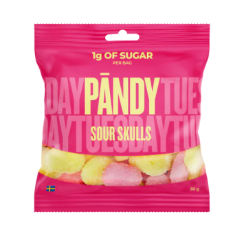 Żelki Pandy Sour Skulls 50g